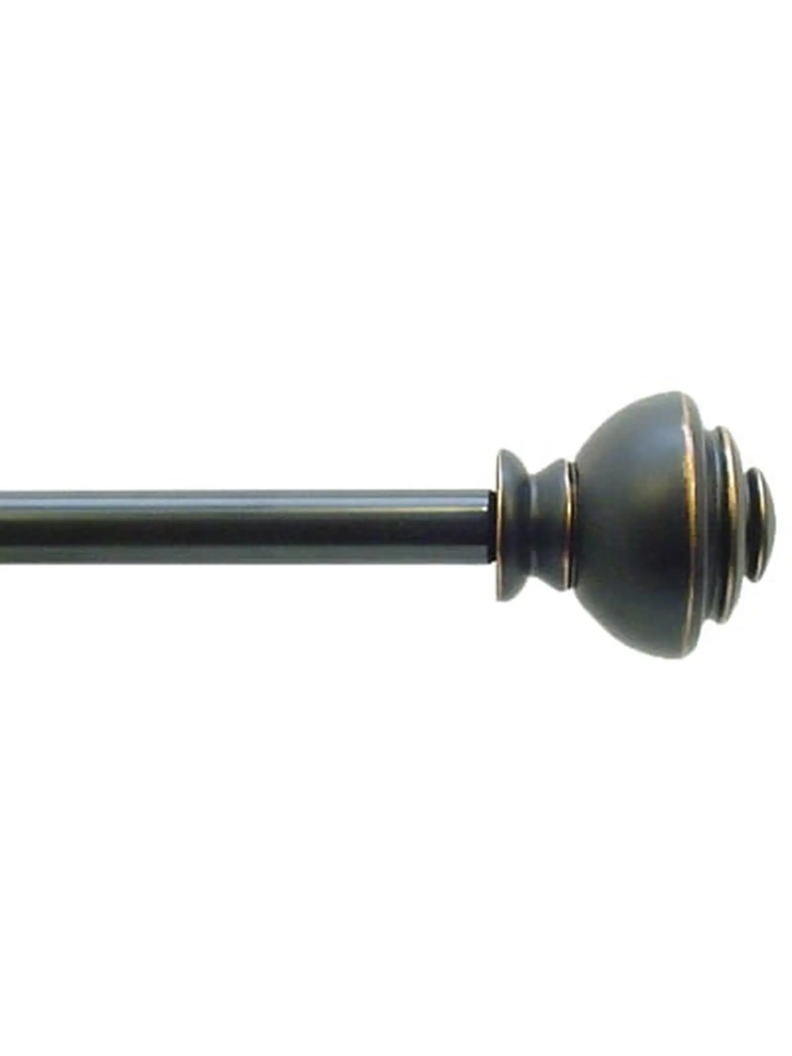 Springs Window Fashions 220-2310-33 Nina Urn Decorative Rod Set, Bronze - 28-48 in.