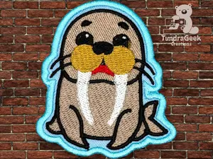 Walrus Embroidered Sew-On Patch