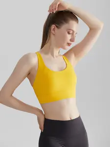 SLIMWEST High Impact Fitness Yoga Bra Women Solid Color Buttery Soft Gym Running Top Female Breathable Quick Dry Sports Underwear
