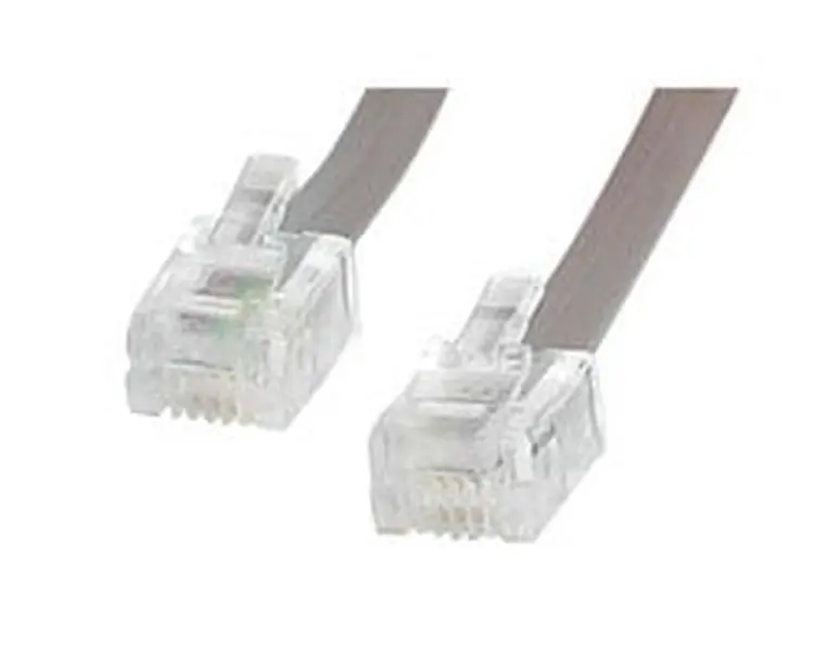 Startech 25 FT Copper Core RJ11 4-Wire Phone Cable, M-M for Longer Reach with Phone Modems, 7.62 M, Rj-11 Male