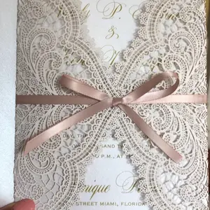 Wedding Invitations . Lasercut Wedding Invitations . Lasercut