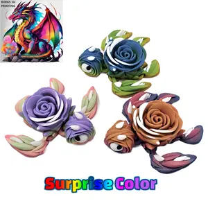 Turtles, 3 Sizes Mini, Medium, Large. Articulated 3D Printed Desk Fidget. Perfect Sensory Gift for Men or Women, Comes in Surprise Colors