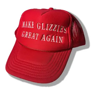 Make Glizzies Great Again Funny Foam Trucker Hat - Structured 5-Panel Cap with Adjustable Plastic Snap & High-Density Foam Front Panel