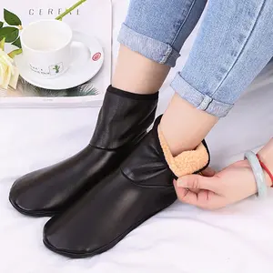 3/5 Pair High Elastic Warm Floor Socks, Anti-Slip Thickened Plush Sock Covers, Thermal Socks for Cold Days, Wearable Home Indoor Socks