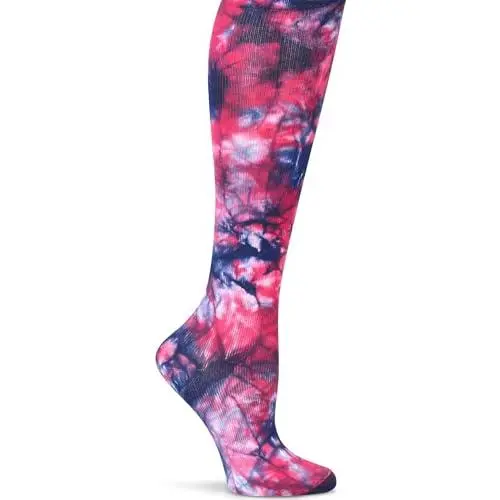 Navy Magenta Tie Dye
