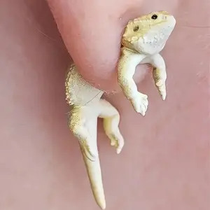 🦎 "✨Bohemian Lizard Ear Cuff✨ | Hip-Hop Alchemy Jewelry 2025⚡️ St. Patrick's Copper Charm | Hypoallergenic Reptile Studs for Her/Alt BFF🔮 Edgy Day-to-Night Drop💫 #BohoHipHop TikTok's Obsession!"