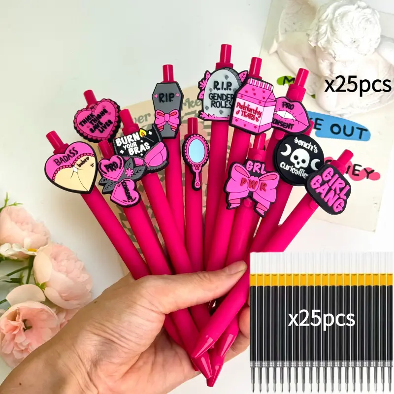 50pcs(25 Pens + 25 Refills)