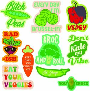 Veggie Sticker Extra Large Stickers for Adults Funny Vegtable Adhesives with Memes Funny Stickers with Colorful Graphic Decals Funny Food Multi Veggie Sticker Extra Large Stickers for Adults Funny Vegtable Adhesives with Memes Funny Stickers with Colorful Graphic Decals Funny Food Multi