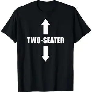 Vintage Two Seater Arrows Funny College Humor Shirt, Funny Mens T-Shirt, Sarcastic Shirt For Men, Funny Saying Shirts, Cool Gift for Him Graphic tees Sleeve Top