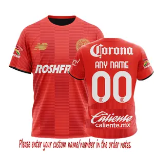 LIGA MX Deportivo Toluca Shirt 3D Personalized 25-26 Home Design For Toddler - Youth And Adult
