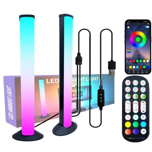 Smart LED Light Strip, 2 Counts RGB Color Changing LED Light Strip with Remote Control & APP Control, Music Sync Backlight for Game TV Bedroom Decor