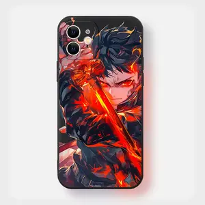 Anime Pattern Phone Case, Shockproof Soft Phone Protective Cover, Phone Accessories Compatible with iPhone 15 14 13 12 11 Pro Max XR XS 8 7 Plus