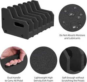 Foam Pistol Rack | Gun Safe Storage Organizer