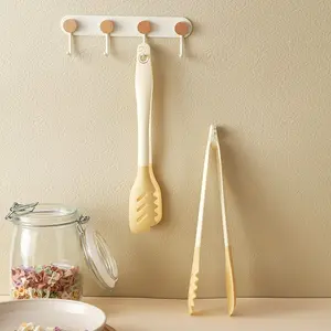 Three-In-One Silicone Kitchen Clip, Detachable Silicone Clips, Food Grade Material, BPA Free, Stainless Steel Handle, Multi-Functional Cooking Tool