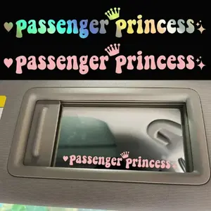 Cute Princess Car Sticker Set, Adorable Design for Rear Window Decoration, Fun Vehicle Accessories, Perfect Gift Idea, Car Accessories Women