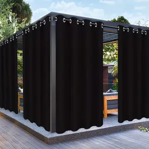 4-Piece Set, Blackout & Energy-Saving Curtains, Heat Insulation, Noise Reduction & Privacy Protection, Modern Metal Grommet Top, Suitable for Living Room, Bedroom, Balcony & Multiple Scenarios