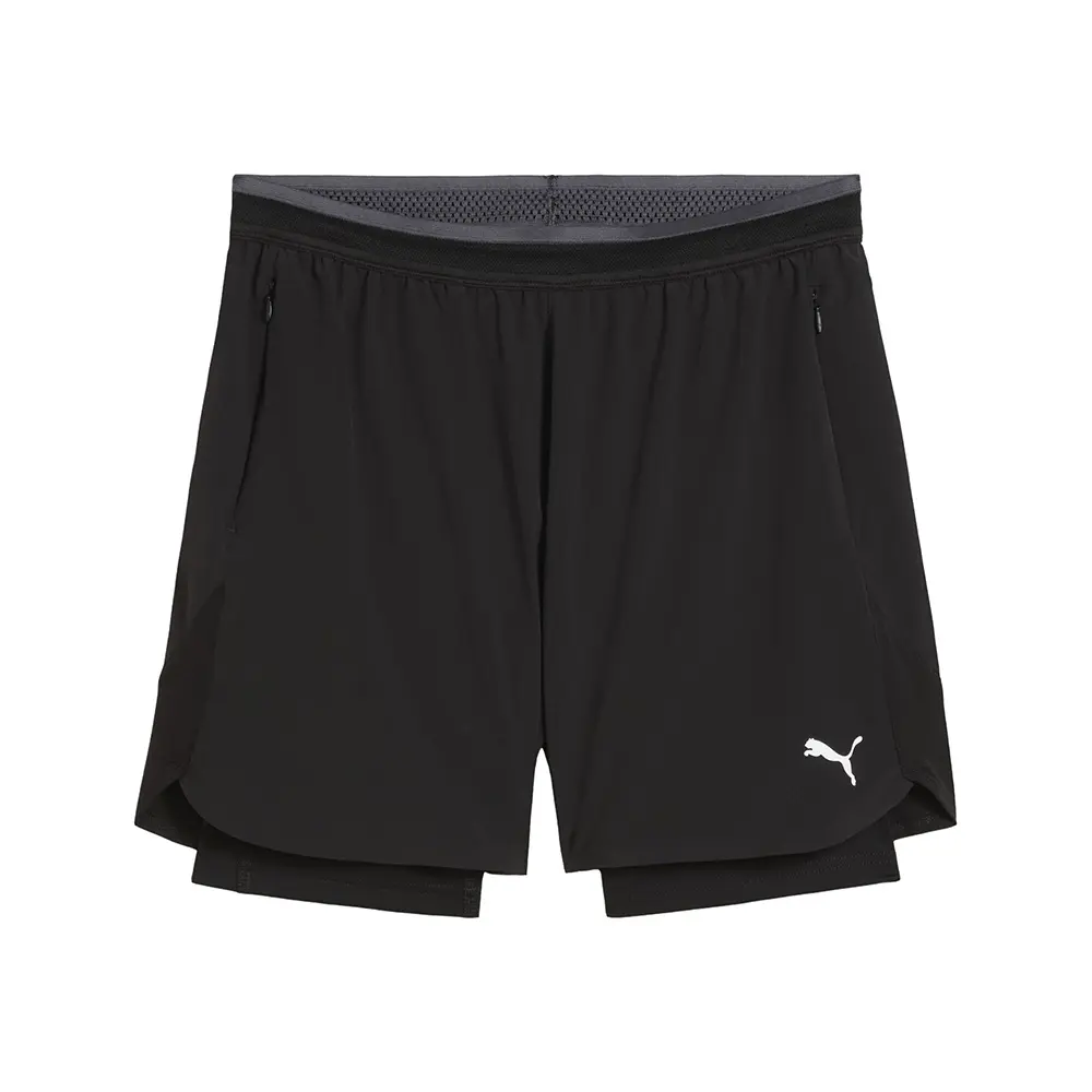 PUMA Mens Tech 2-In-1 Shorts Casual Bottoms Casual - Black