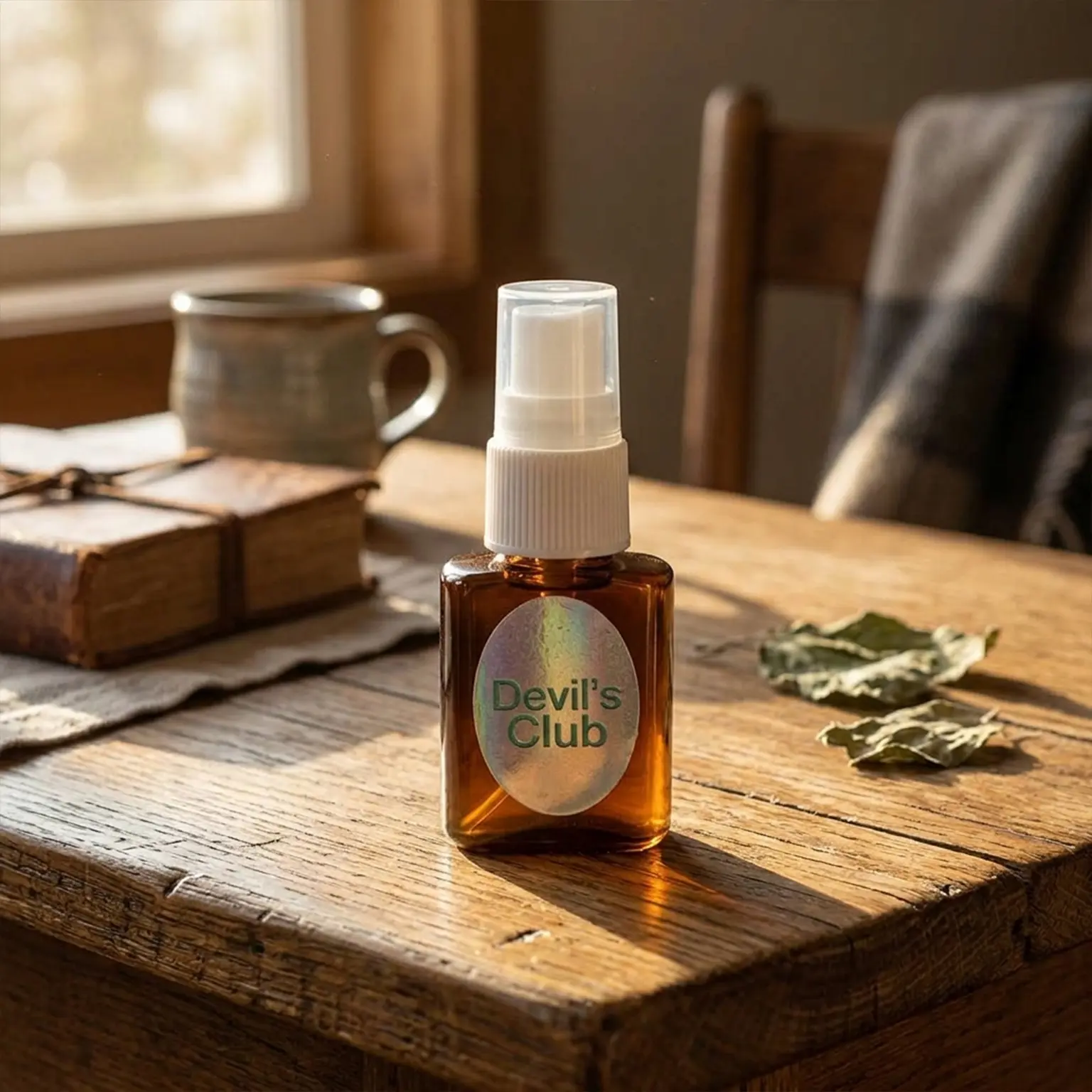 Organic Oral Spray with Pure Devil’s Club & Highbush Cranberry - Daily Herbal Boost, Authentic & Natural