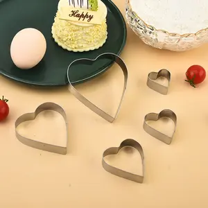 The Perfect Baker's Gift! Aesthetic Heart & Round Nesting Cookie Cutter Set. Multi-Size Stainless Steel Pastry Molds for Valentine's Treats. Comes in a Premium Metal Storage Tin. Durable Kitchen Baking Essentials.