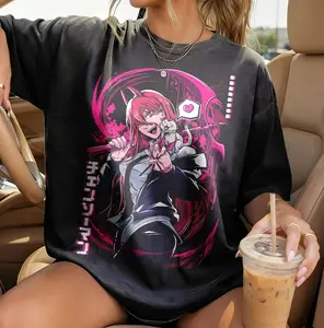 Power Chainsaw Man Graphic Tee | Retro Anime 90s Magical Girl Shirt