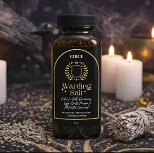 Circe Boutique Warding Salt – Ritual Protection Blend with Black Salt, Rosemary & Activated Charcoal (8 oz)