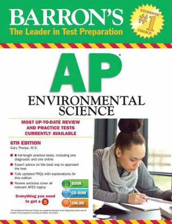 USED-Barron's AP Environmental Science with CD-ROM by Gary S. Thorpe M.S. (Paperback)
