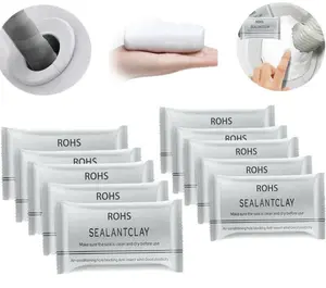 10 Count Waterproof Sealant Mastic, Quick Mending Mud, Repair Wall Holes for Wall Hole, Drain Connection, Air Conditioning Hole Waterproof Seal Putty No Drill Adhesive