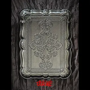 Victorian Gothic Decorative Tray, Gothic Catch-all tray - Large - Decoration Organiser Plate, Vanity Tray Goth decor, Gift, Gothic Jewelry Tray, Goth Punk Gift, Halloween Decoration