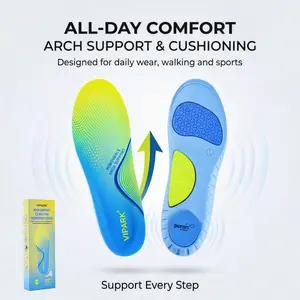 【New Arrival】VIPARK Plantar Fasciitis Relief Insoles, Adjustable Removable Arch Support Inserts for Heel & Foot Pain, Premium Shock Absorption Orthotic Pads for Men & Women