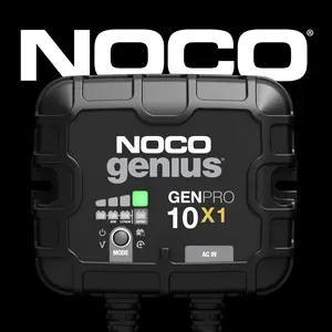 NOCO Genius GENPRO10X1, 1-Bank, 10A (10A/Bank) Onboard Marine Battery Charger, Battery Maintainer and Desulfator Automotive Charging