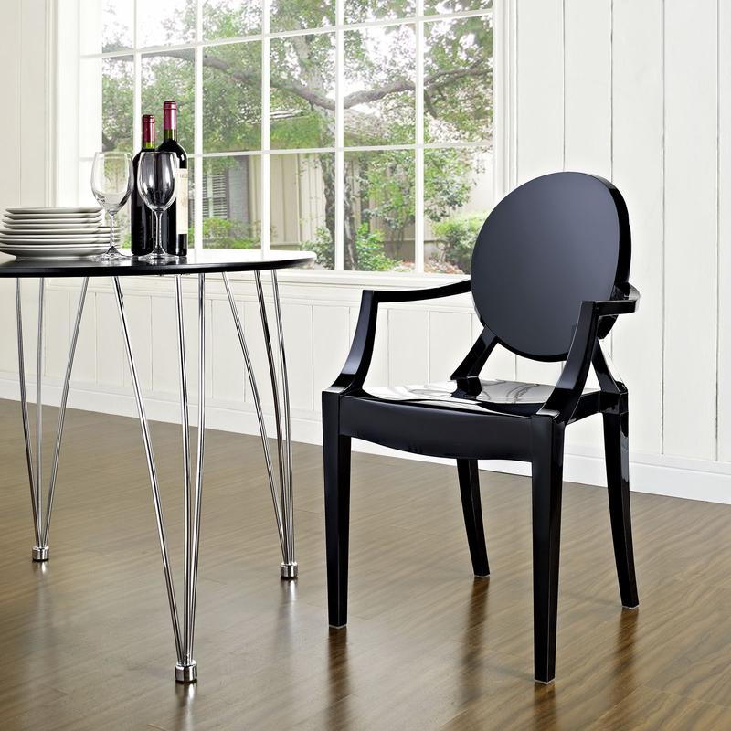 Modway Casper Dining Armchair in Black