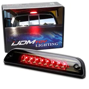 iJDMTOY Dark Smoked Lens Full LED High Mount Third Brake/Stop Light Assembly For Toyota 2016-23 Tacoma 2-Door Cab ONLY & 1995-2015 Tacoma