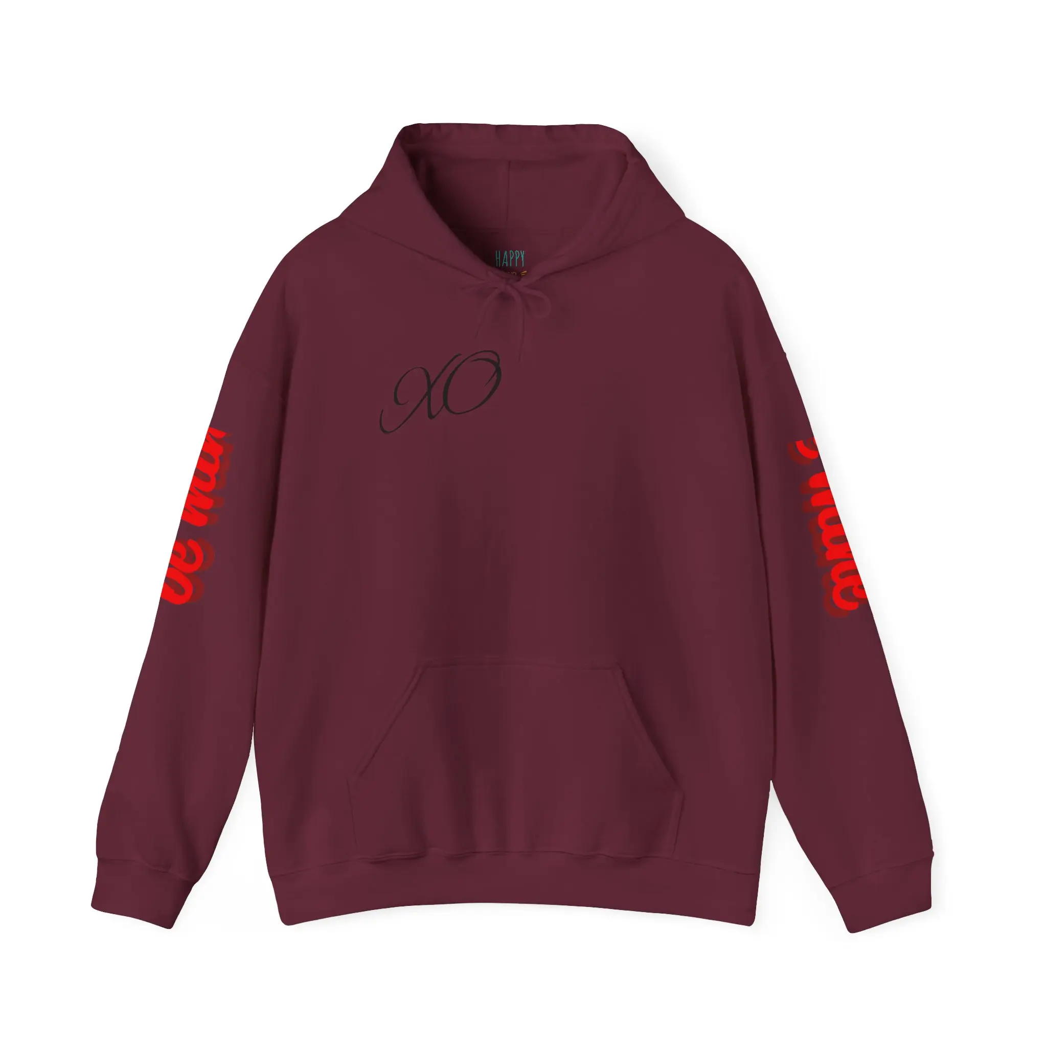 Love me - Unisex Hoodie, Maroon Red (FREE SHIPPING)