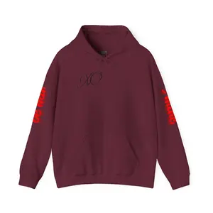 Love me - Unisex Hoodie, Maroon Red (FREE SHIPPING)