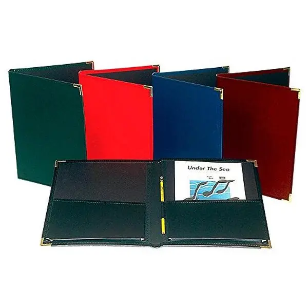 Marlo Plastics Black Choir Rehearsal Folder - Holds Sheet Music of Both Sizes, Ideal for Choir Music Storage