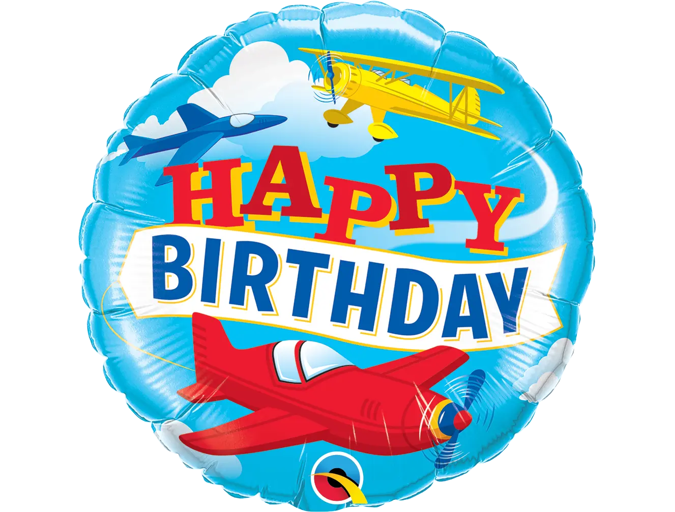 Happy Birthday Airplane Balloon