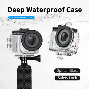 for Insta360 Go Ultra Waterproof Case, PC Material, Ideal for Water Sports, Swimming and Beach party, Lightweight Compact Design | Easy to Carry | Underwater Photography Gear | Underwater Photography Snorkeling Vlogging Accessory