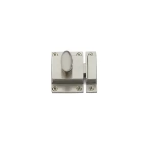 2.25 x 2 in. Insatin Cabinet Latch, Satin Nickel