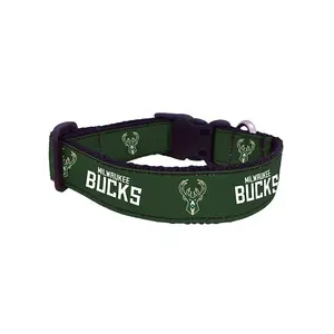 All Star Dogs Milwaukee Bucks Dog Collar