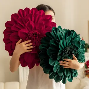 3D Floral-Shaped Pillow Cover (1 Piece), Modern Polyester Fabric, Ins-Style Petal Sofa Pillowcase – Ideal for Living Room, Garden, Home Decor, Weddings, Birthday Parties, All-Season Use, Versatile