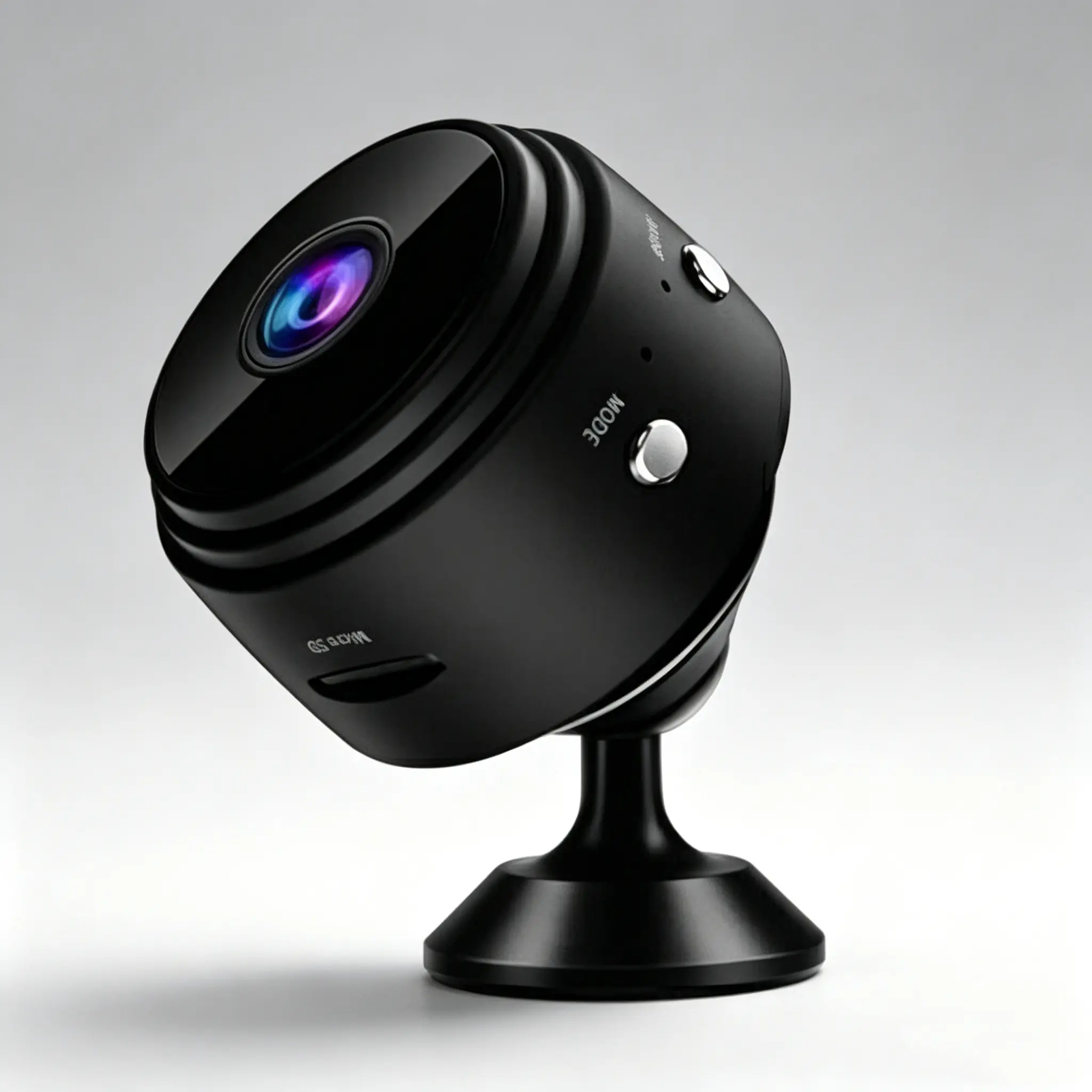 1080P Mini Security Camera - Portable Compact Camera with 150° Wide-Angle Lens, Built-In Magnetic Mount, Wi-Fi Hotspot for Home, Office Surveillance