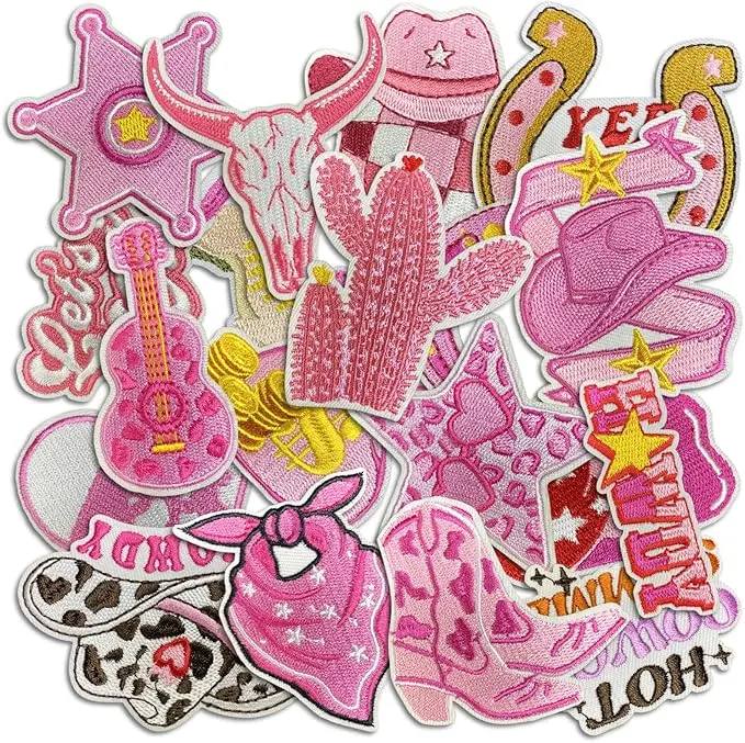 Patches - ️ Kawaii Cartoon Iron On Patches, Cute Decor Patches for Backpacks, Embroidery Applique Aesthetic Stuff for Clothing, Jackets, Jeans, Hats (Cute13 19 Pcs)