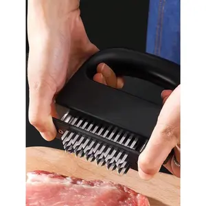 Heavy Duty Meat Tenderizer Tool with 48 Ultra-Sharp Stainless Steel Blades for Steak, Chicken, Veal & BBQ