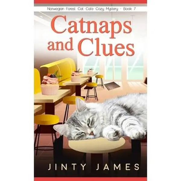 USED Book - Catnaps and Clues: A Norwegian Forest Cat Café Cozy Mystery - Book 7 by James, Jinty (Paperback) - english