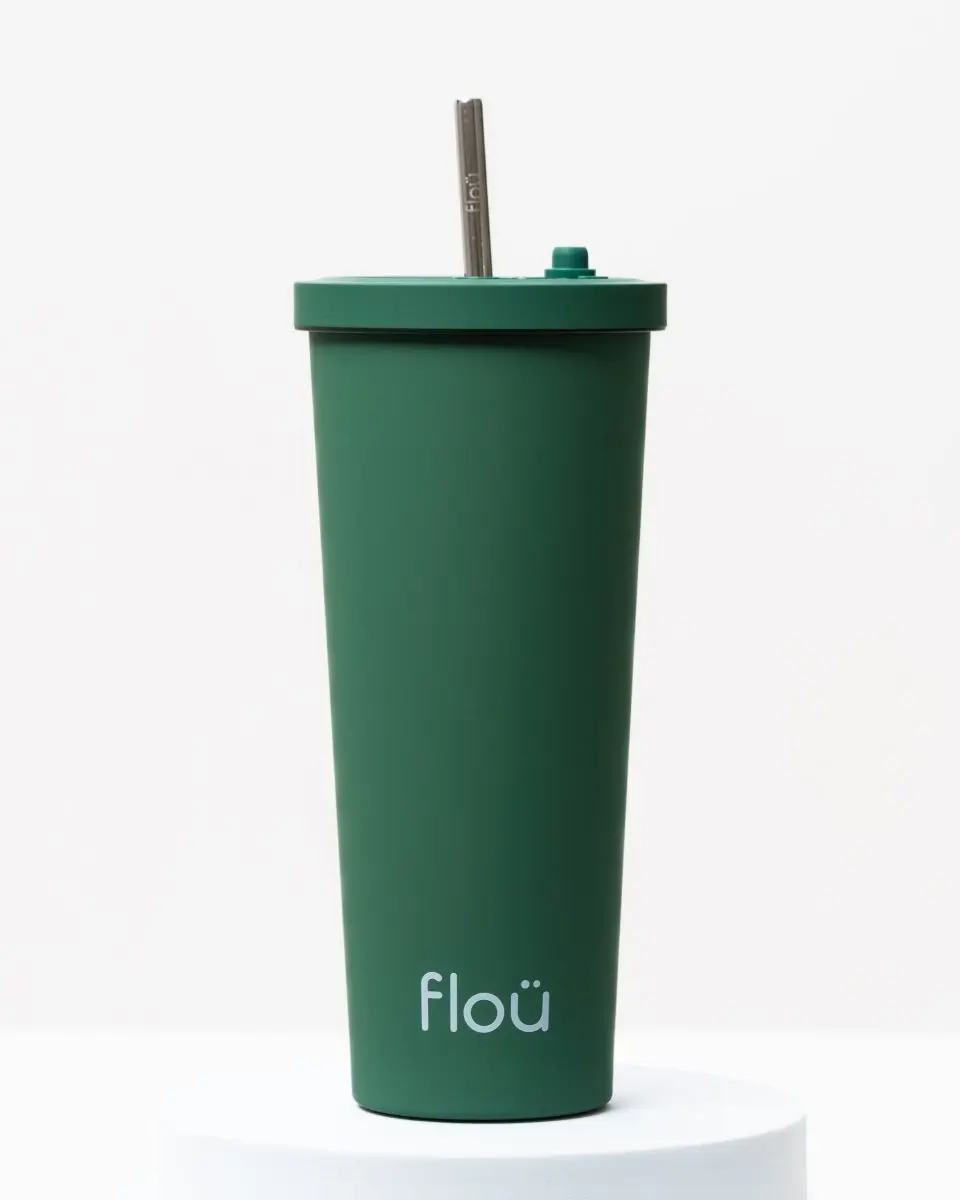 Stainless Steel Classic Tumbler with Straw 28 oz