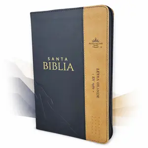 Biblia con Cierre Letra Grande 12 puntos RV1960 negro y cafe con indice