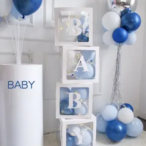 Festival Party Surprise Box, Transparent Balloon Paper Box, Transparent Design, Birthday Decoration, Party Supplies, Atmosphere Maker, Carnival Decorations