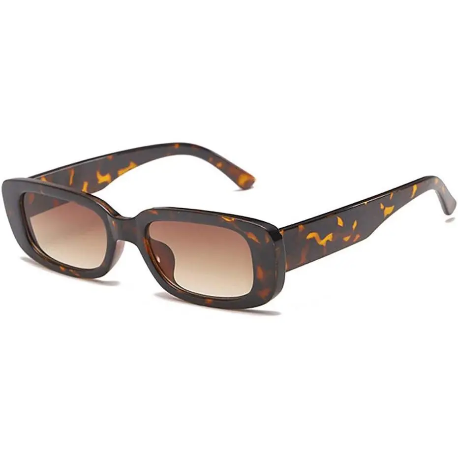 Retro Polarized Rectangle Sunglasses Soft-Square Frame UV400 Protection Polarized Vintage Retro Large Big Square Frame Sunglasses  main image 4