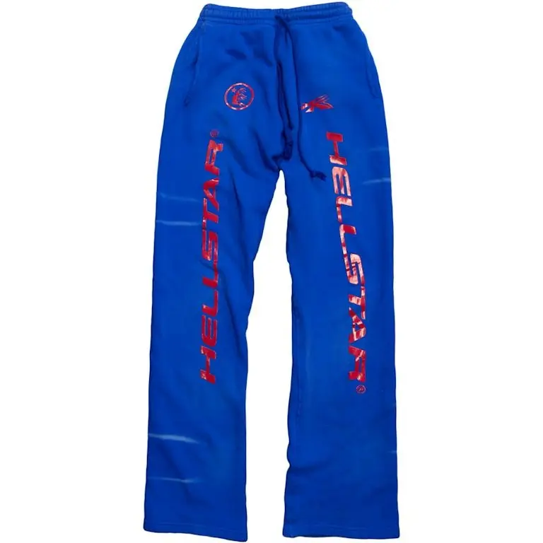 Hellstar Gel Sweatpants Blue