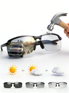 PALESHY HD polarized color changing sunglasses for men and women UV400 protection Lightweight,Polarizedultra-light glasses day and night safety glasses for fishing golf outdoor driving